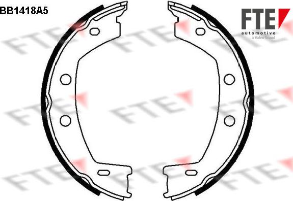 FTE 9100146 - Kit ganasce, Freno stazionamento autozon.pro