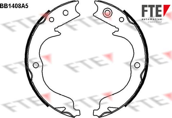 FTE 9100141 - Kit ganasce, Freno stazionamento autozon.pro