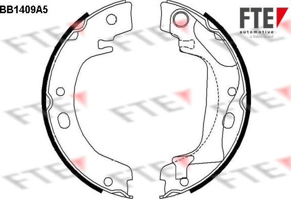 FTE 9100142 - Kit ganasce, Freno stazionamento autozon.pro