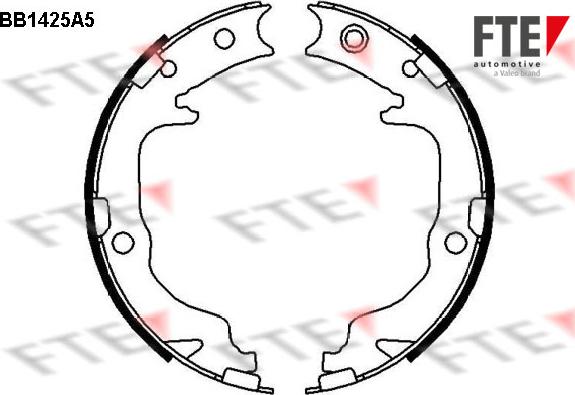 FTE 9100153 - Kit ganasce, Freno stazionamento autozon.pro