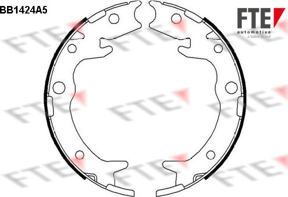 FTE 9100152 - Kit ganasce, Freno stazionamento autozon.pro