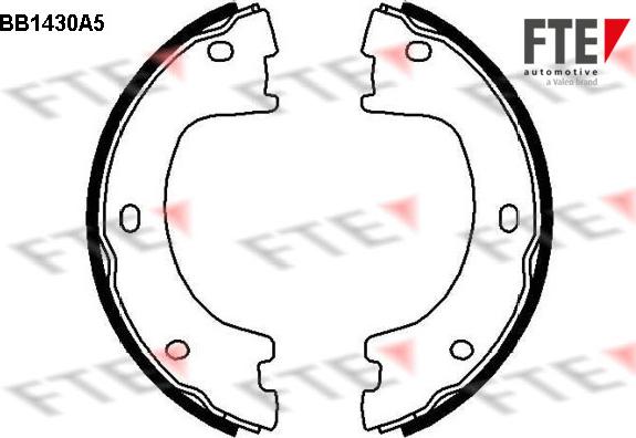 FTE 9100157 - Kit ganasce, Freno stazionamento autozon.pro