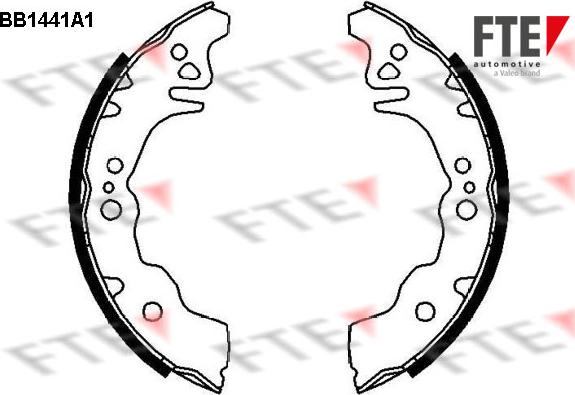 FTE 9100164 - Kit ganasce freno autozon.pro