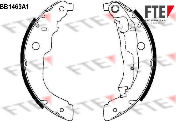 FTE 9100181 - Kit ganasce freno autozon.pro