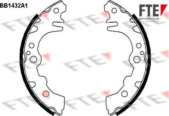 FTE 9100183 - Kit ganasce freno autozon.pro