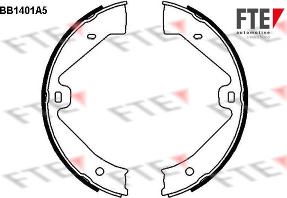 FTE 9100136 - Kit ganasce, Freno stazionamento autozon.pro