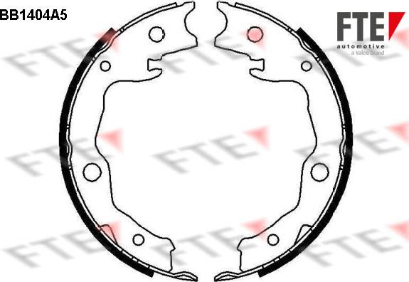 FTE 9100138 - Kit ganasce, Freno stazionamento autozon.pro