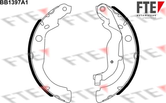 FTE 9100132 - Kit ganasce freno autozon.pro