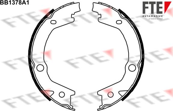 FTE 9100122 - Kit ganasce, Freno stazionamento autozon.pro