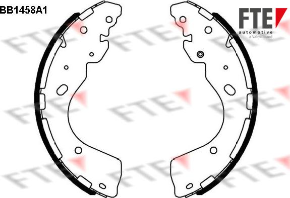 FTE 9100176 - Kit ganasce freno autozon.pro