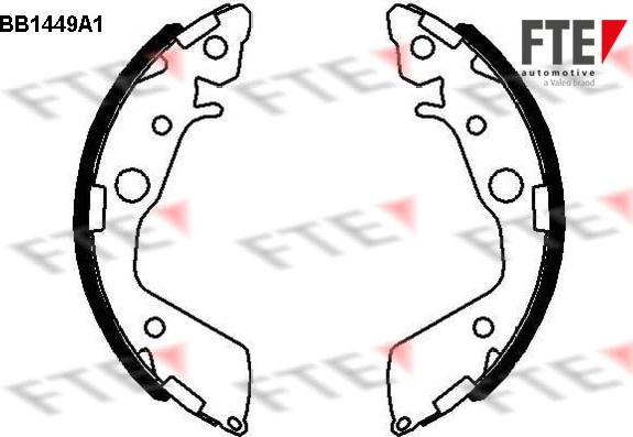 FTE 9100171 - Kit ganasce freno autozon.pro