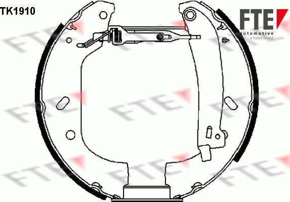 FTE 9110009 - Kit ganasce freno autozon.pro