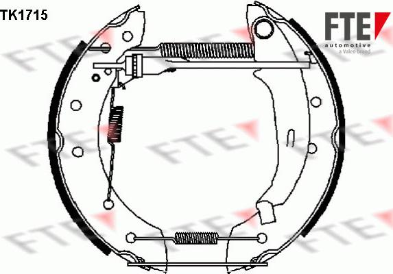 FTE 9110005 - Kit ganasce freno autozon.pro