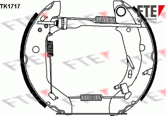 FTE 9110006 - Kit ganasce freno autozon.pro