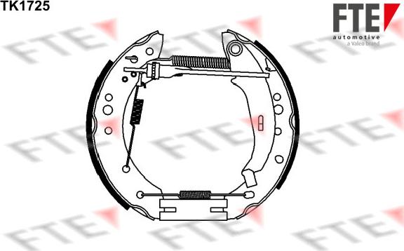 FTE 9110008 - Kit ganasce freno autozon.pro