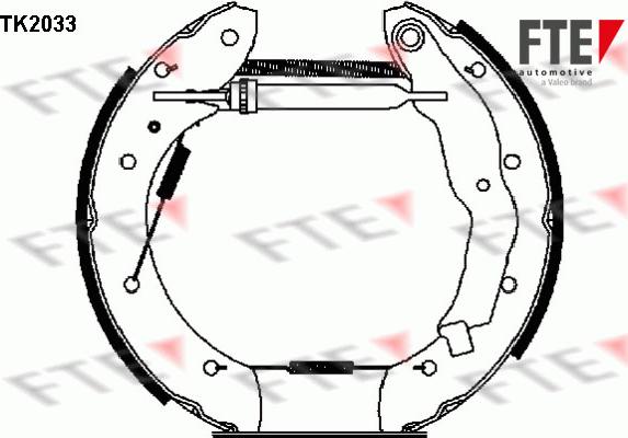 FTE 9110015 - Kit ganasce freno autozon.pro