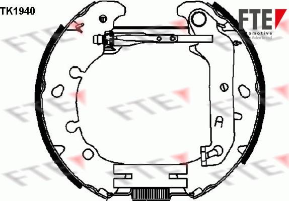 FTE 9110013 - Kit ganasce freno autozon.pro