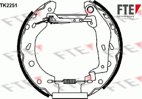 FTE 9110024 - Kit ganasce freno autozon.pro