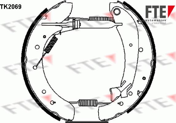 FTE TK2069 - Kit ganasce freno autozon.pro