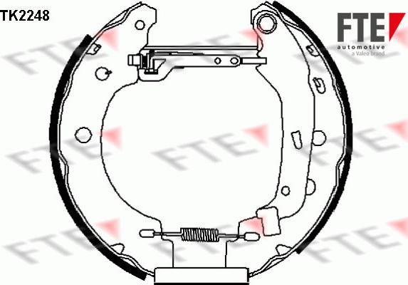 FTE 9110023 - Kit ganasce freno autozon.pro