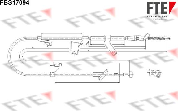 FTE 9250476 - Cavo comando, Freno stazionamento autozon.pro