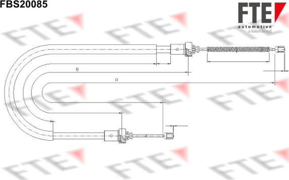 FTE 9250593 - Cavo comando, Freno stazionamento autozon.pro