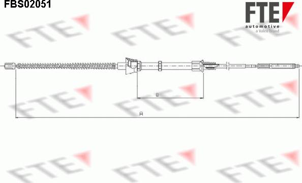 FTE 9250054 - Cavo comando, Freno stazionamento autozon.pro