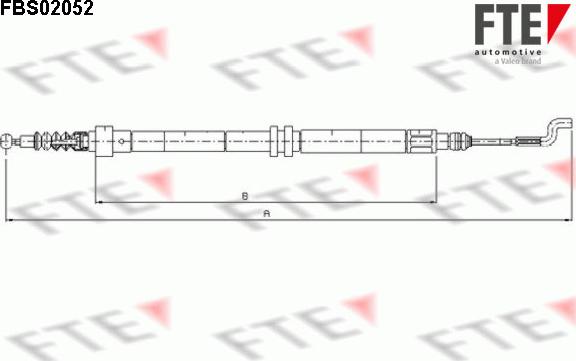 FTE FBS02052 - Cavo comando, Freno stazionamento autozon.pro