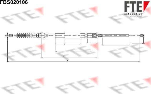 FTE 9250010 - Cavo comando, Freno stazionamento autozon.pro