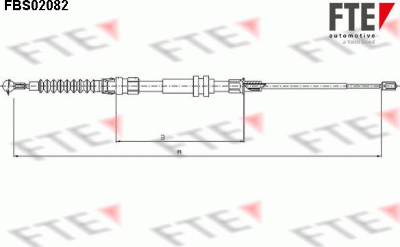 FTE 9250082 - Cavo comando, Freno stazionamento autozon.pro