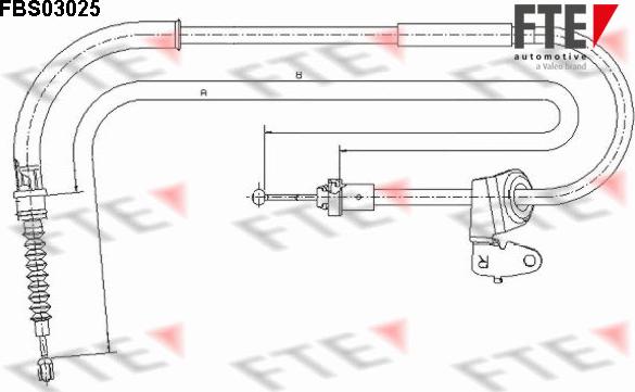 FTE 9250114 - Cavo comando, Freno stazionamento autozon.pro