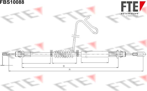 FTE 9250379 - Cavo comando, Freno stazionamento autozon.pro