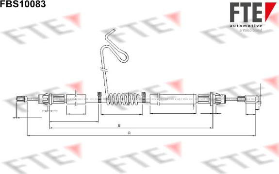 FTE 9250374 - Cavo comando, Freno stazionamento autozon.pro