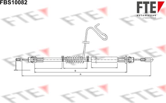 FTE 9250373 - Cavo comando, Freno stazionamento autozon.pro