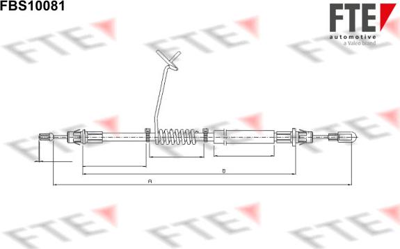 FTE 9250372 - Cavo comando, Freno stazionamento autozon.pro