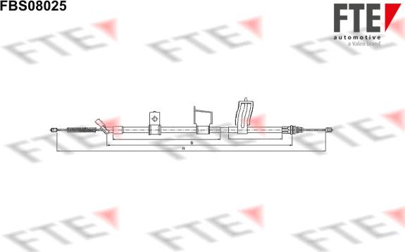 FTE 9250231 - Cavo comando, Freno stazionamento autozon.pro