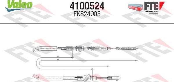 FTE 4100524 - Cavo comando, Comando frizione autozon.pro