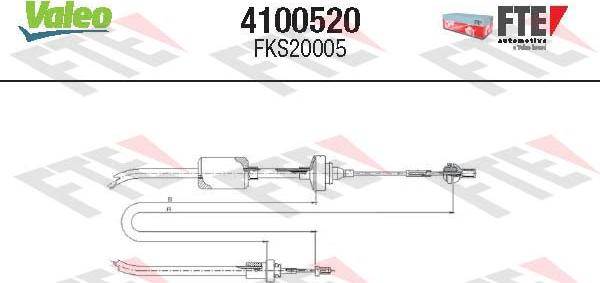 FTE 4100520 - Cavo comando, Comando frizione autozon.pro