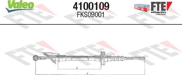 FTE 4100109 - Cavo comando, Comando frizione autozon.pro