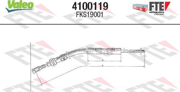 FTE 4100119 - Cavo comando, Comando frizione autozon.pro