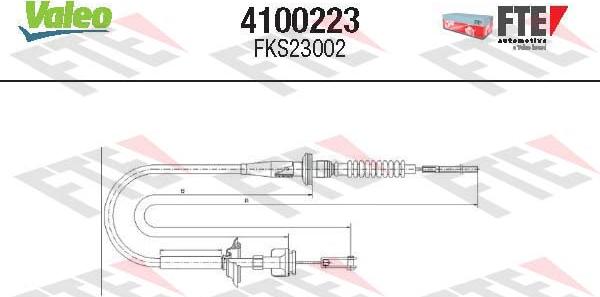 FTE 4100223 - Cavo comando, Comando frizione autozon.pro