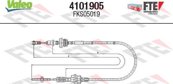 FTE 4101905 - Cavo comando, Comando frizione autozon.pro