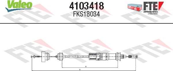 FTE 4103418 - Cavo comando, Comando frizione autozon.pro