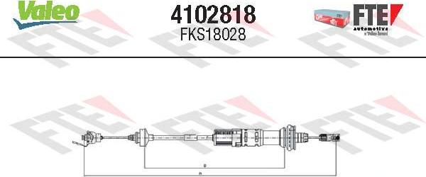 FTE 4102818 - Cavo comando, Comando frizione autozon.pro