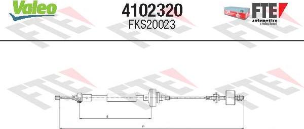 FTE 4102320 - Cavo comando, Comando frizione autozon.pro