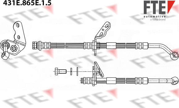 FTE 431E.865E.1.5 - Flessibile del freno autozon.pro