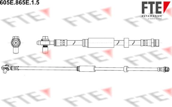 FTE 605E.865E.1.5 - Flessibile del freno autozon.pro