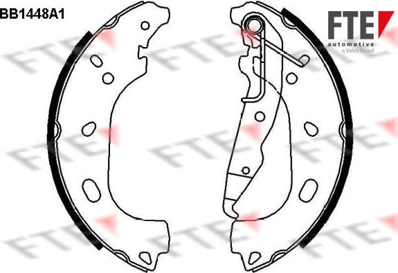 FTE BB1448A1 - Kit ganasce freno autozon.pro