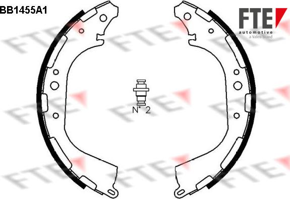 FTE BB1455A1 - Kit ganasce freno autozon.pro