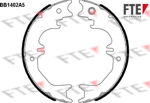 FTE BB1402A5 - Kit ganasce, Freno stazionamento autozon.pro